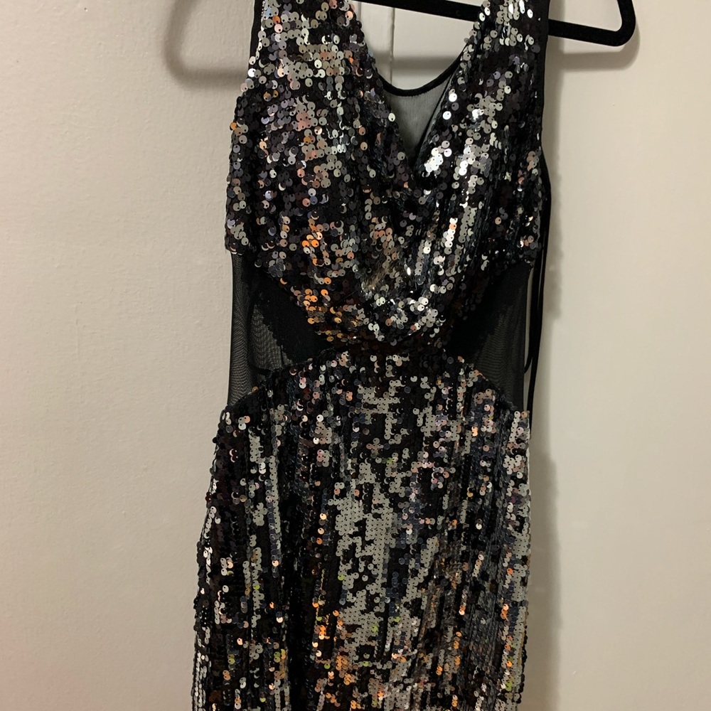 BLACK AND SILVER DRESS